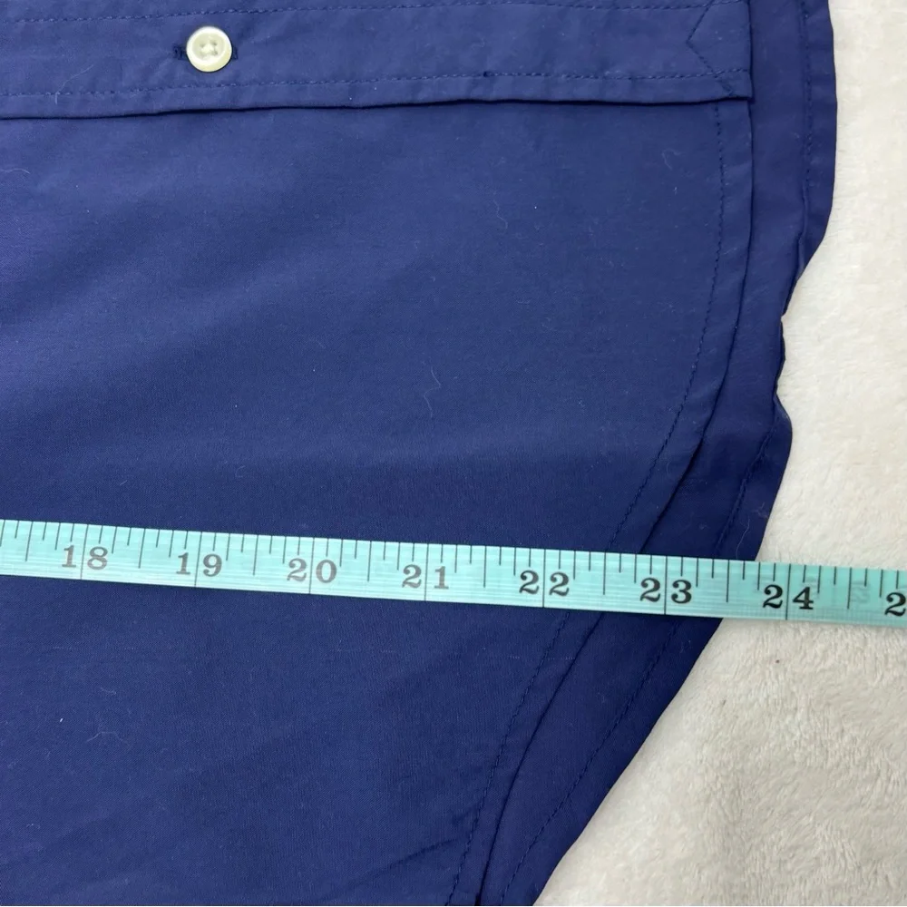 Ralph Lauren Navy Blue Button Down Performance Shirt Size M (10-12)‎